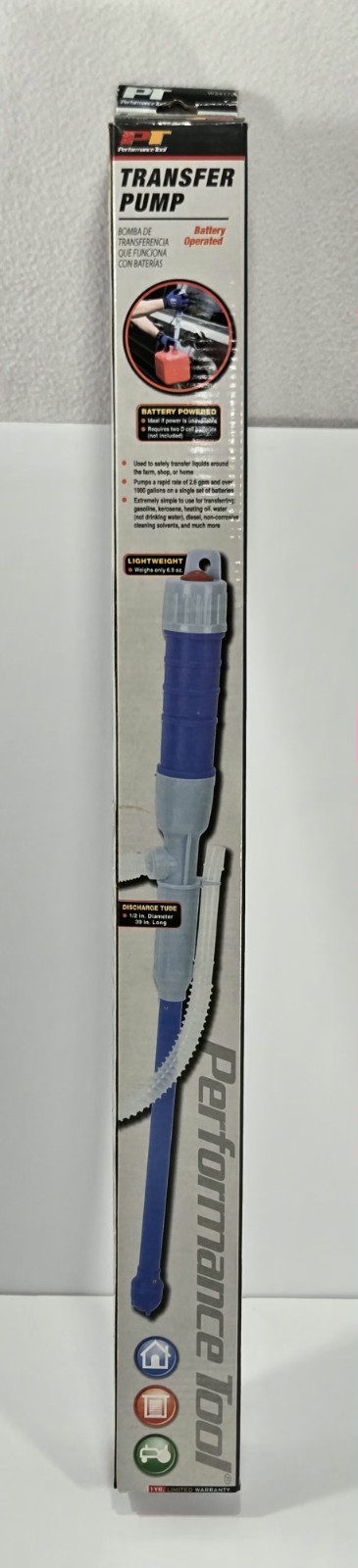 Performance Tool W54172 Battery Operated Transfer Pump New Open Box