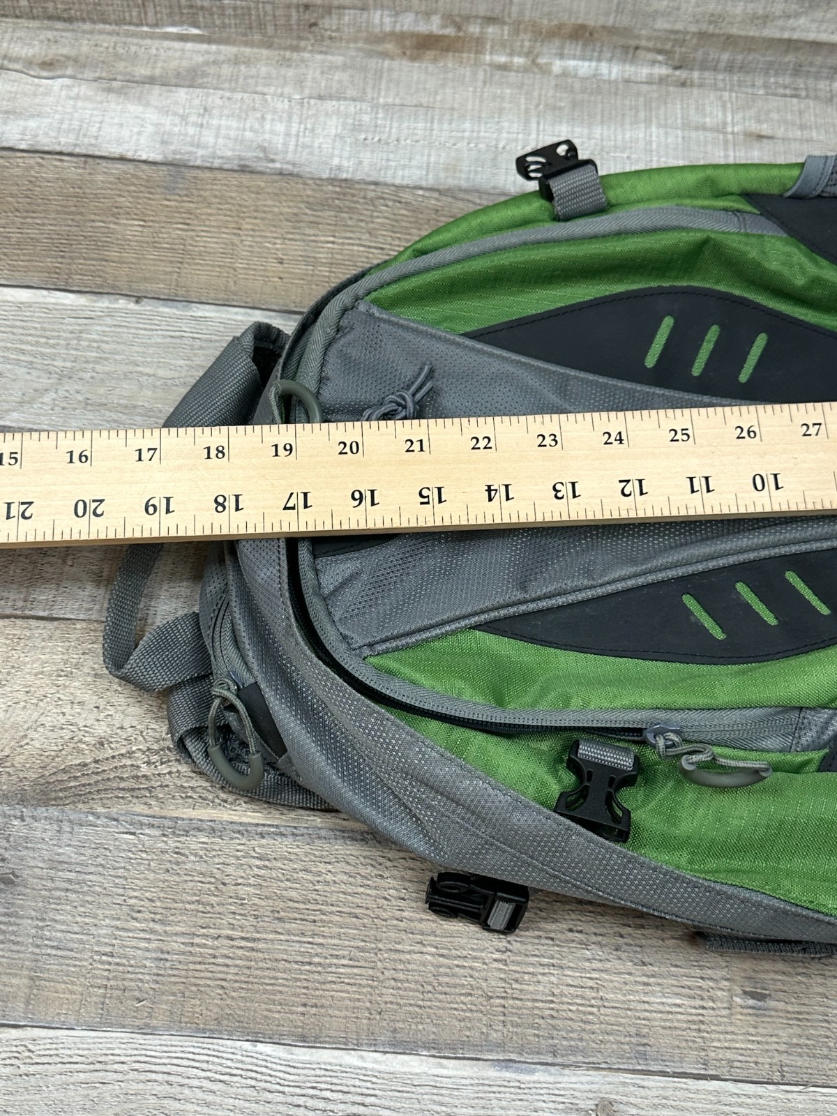 Outdoor Products Backpack Multi Pockets Green Hydration Backpack No Bladder 18"