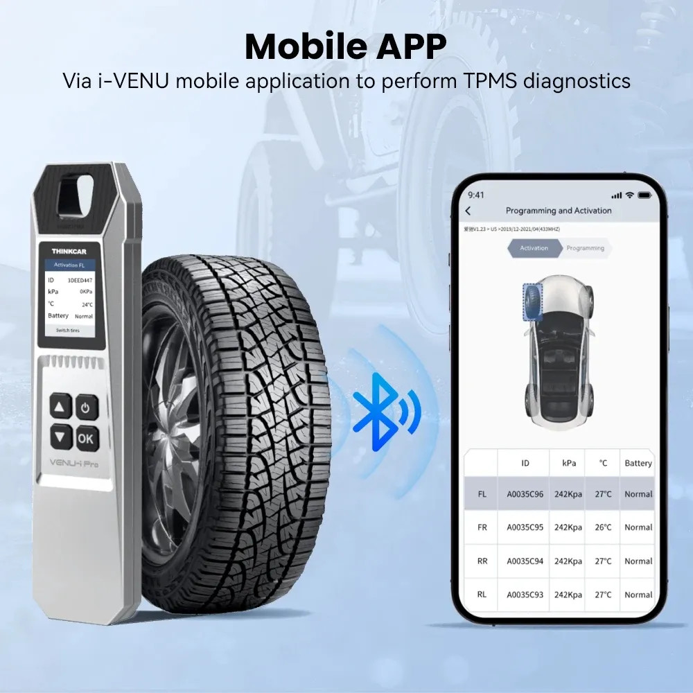 MUCAR 892BT OBD2 AI Diagnostic & Key Programmer Tool with TPMS programming Tool