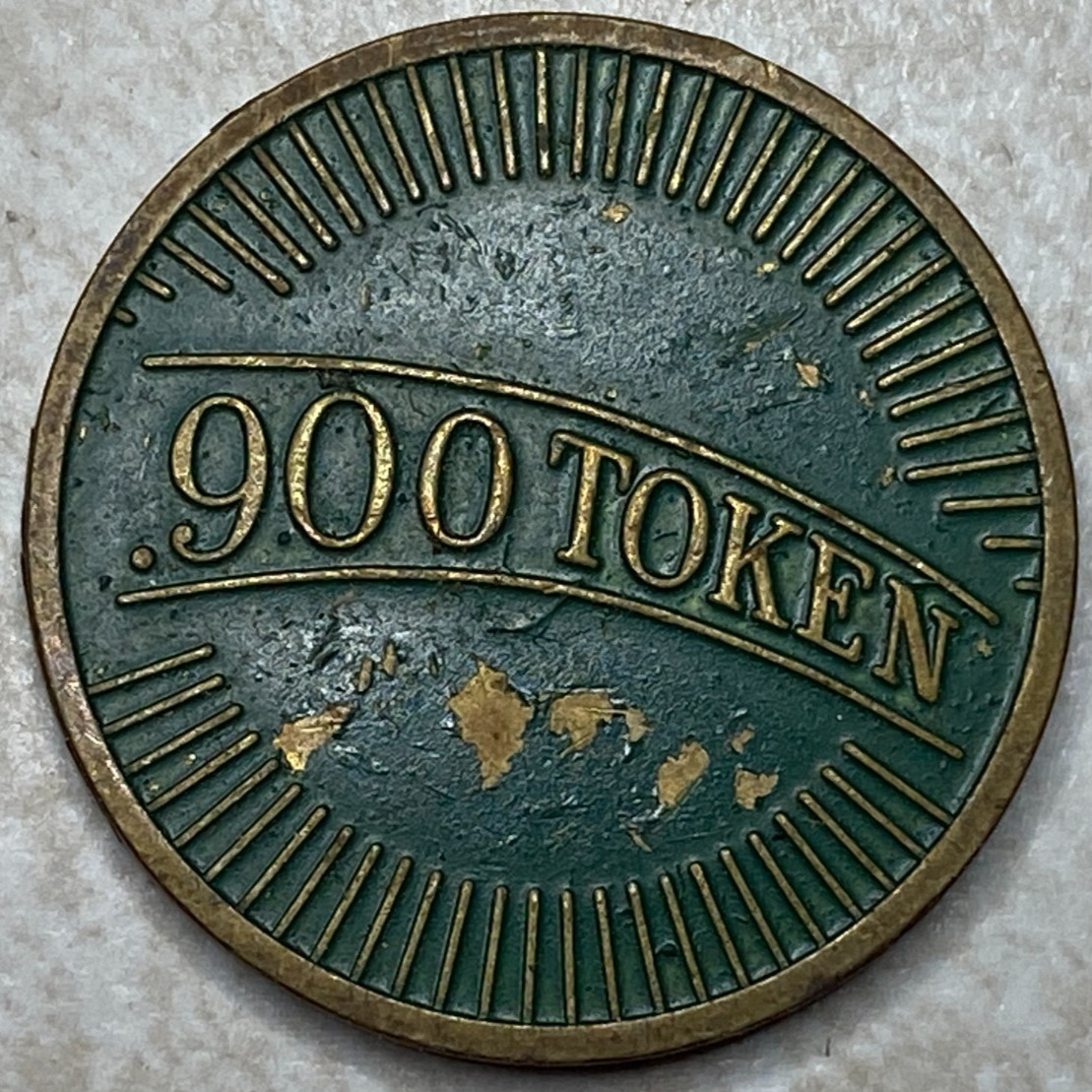.900 Green Control Arcade Token T1568