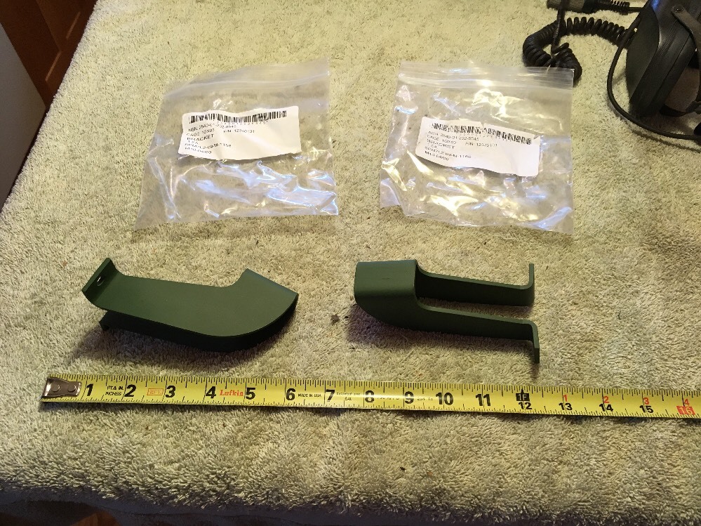 2 Military Radio Vehicle HMMWV Handset Microphone Headset Mount Hooks NOS
