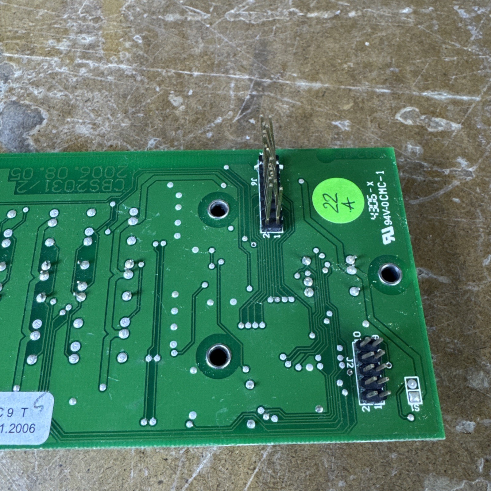 Fetco CBS2031/2 D2P Board Switching Assembly, 8 Keys 2006
