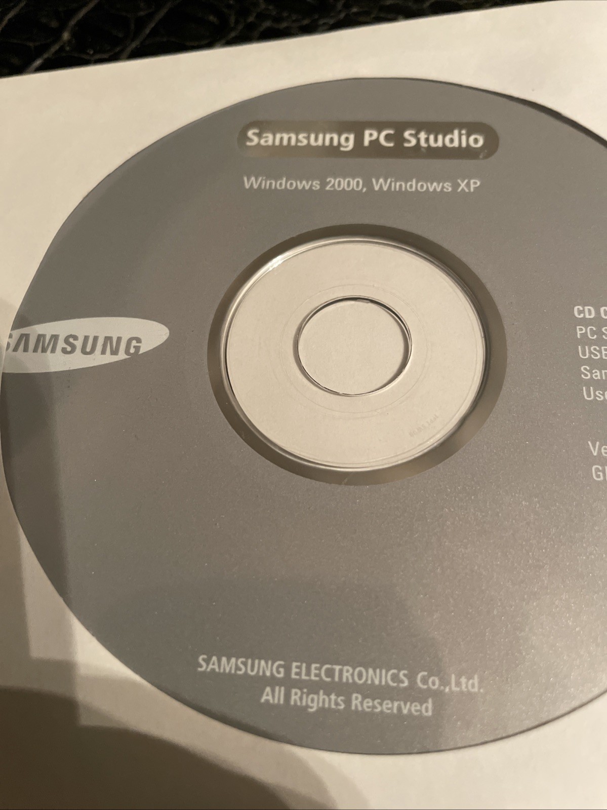 CD New Samsung PC Studio Installer Windows 2000 - XP - VISTA
