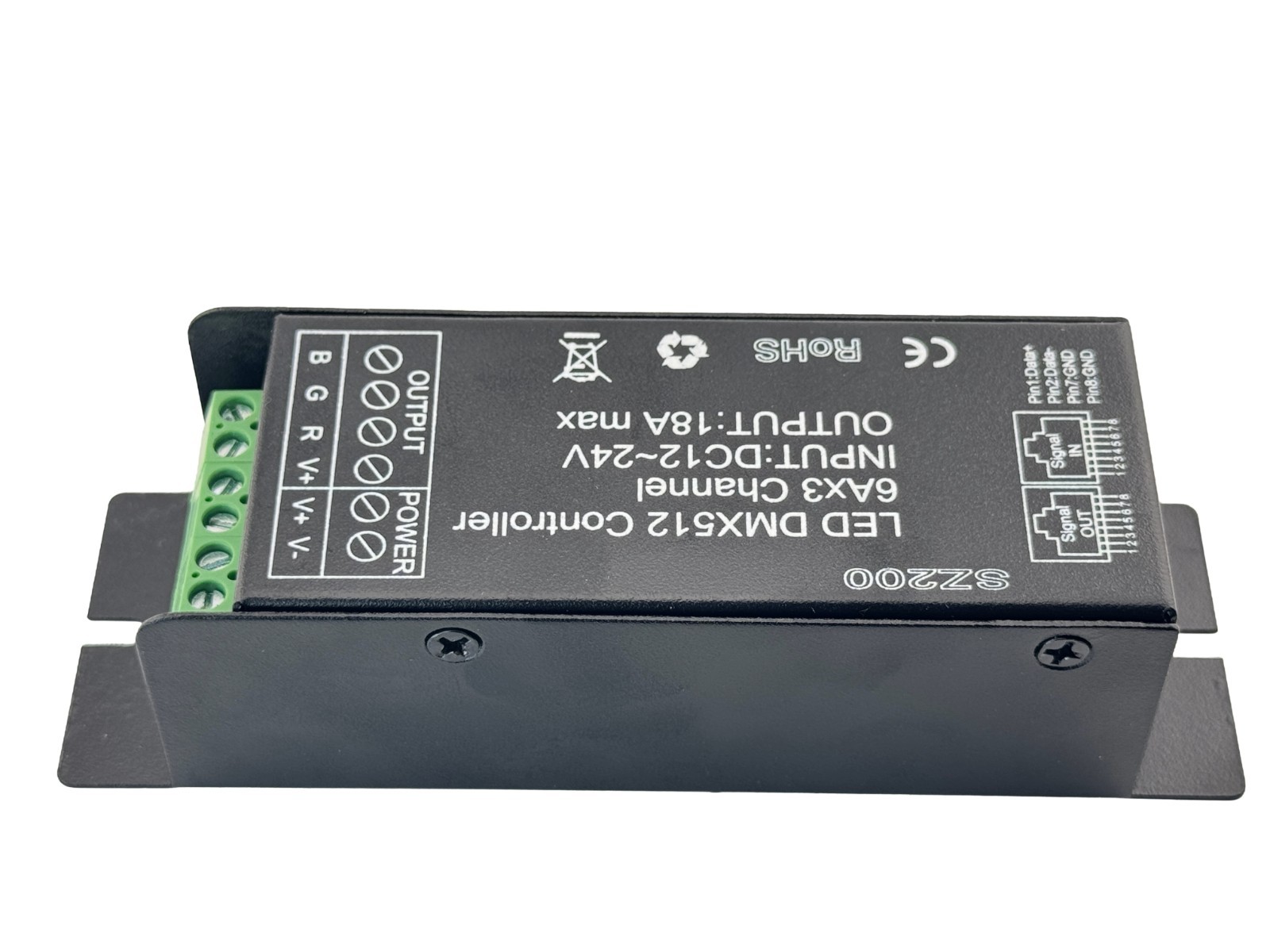 Rebaydo Controller DMX512 12 Volt 6 Amp 3 Channel Common Anode