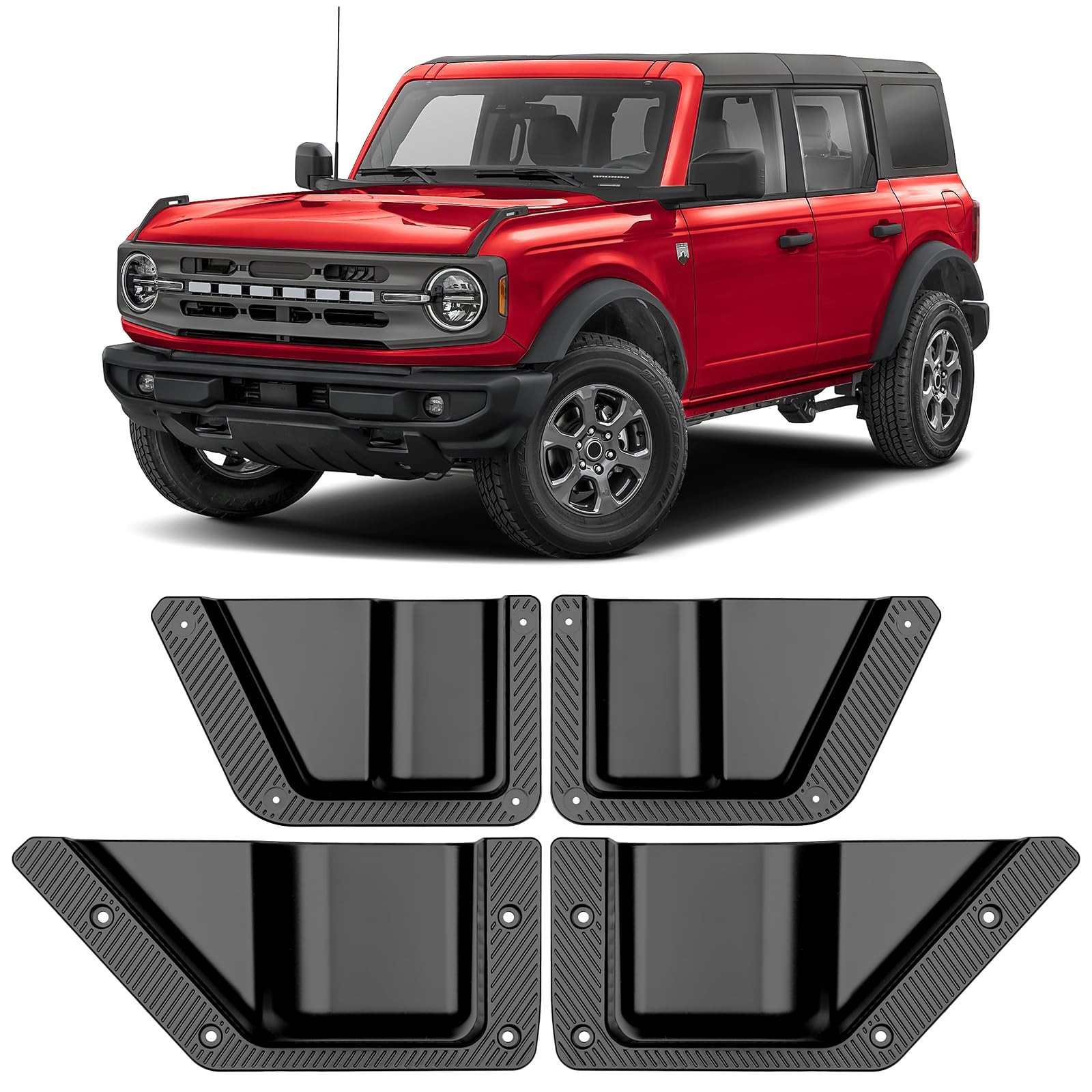 4PCS Door Storage Pockets for Ford Bronco 2021 2022 2023 2024 2025 Accessorie...