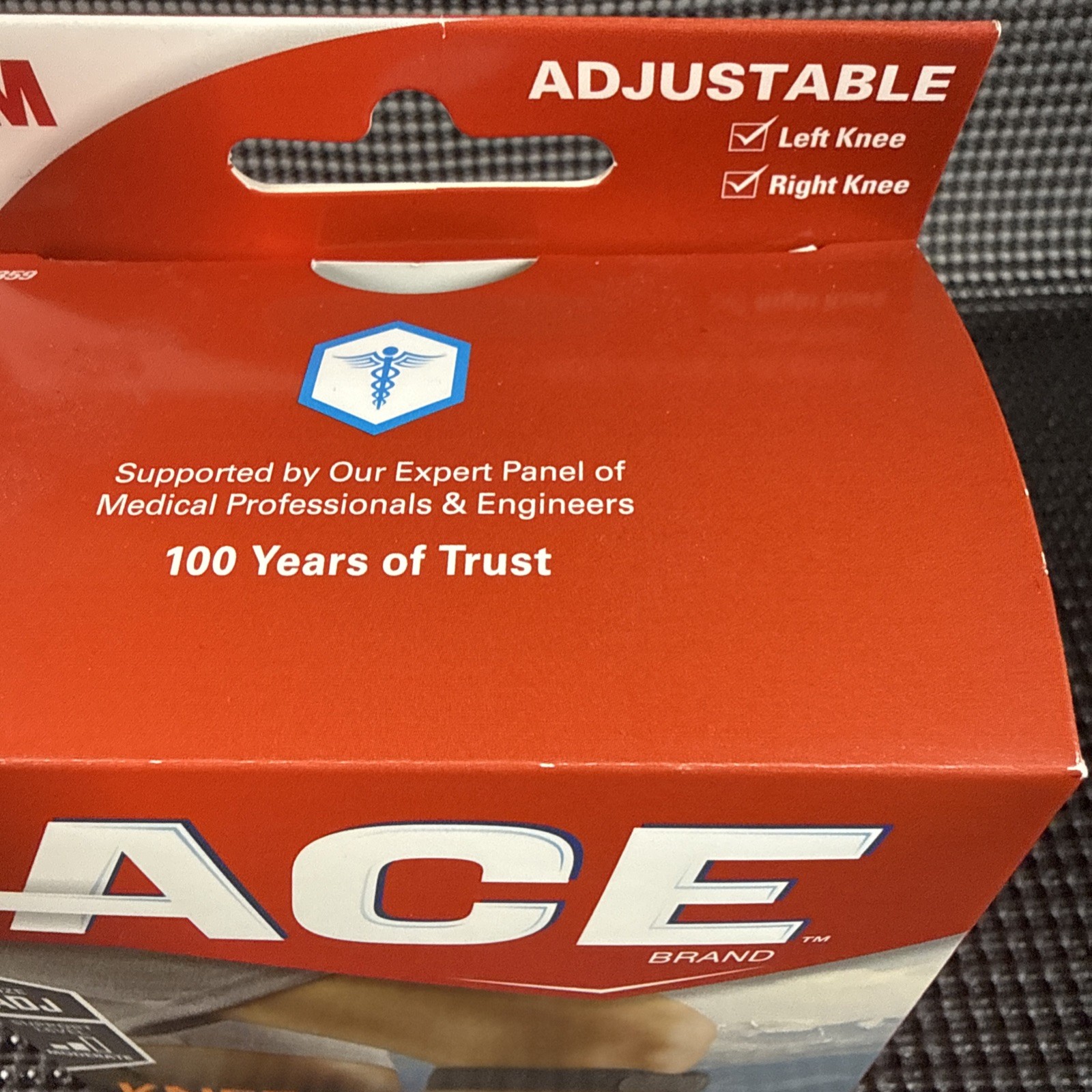 ACE Knee Strap For Mobility And Support One Size Adjustable Left or Right - New