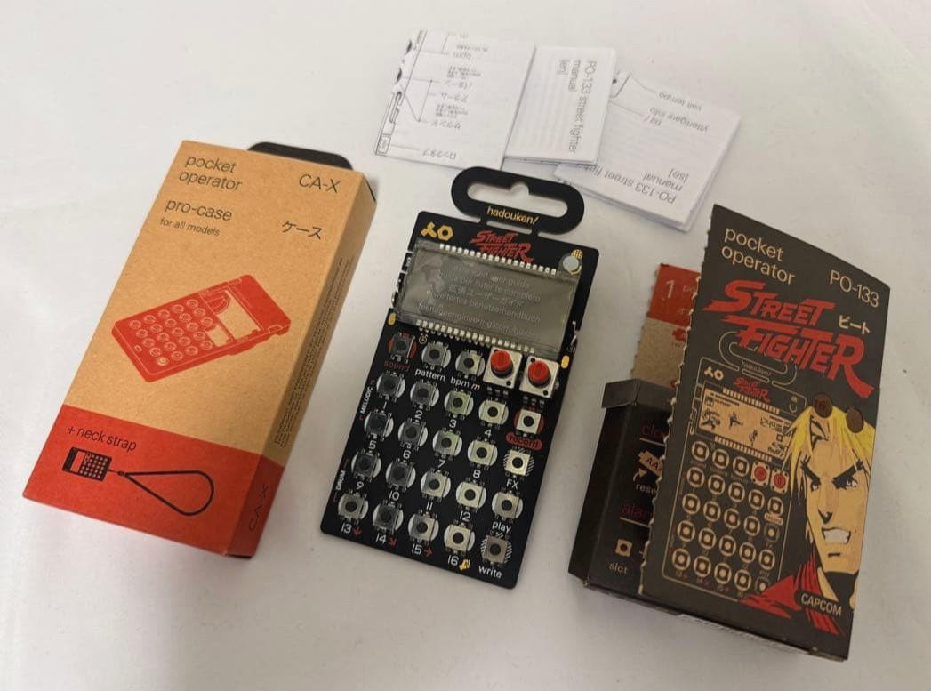 Teenage Engineering Street Fighter Pocket Operator PO-133 w/Silicone case