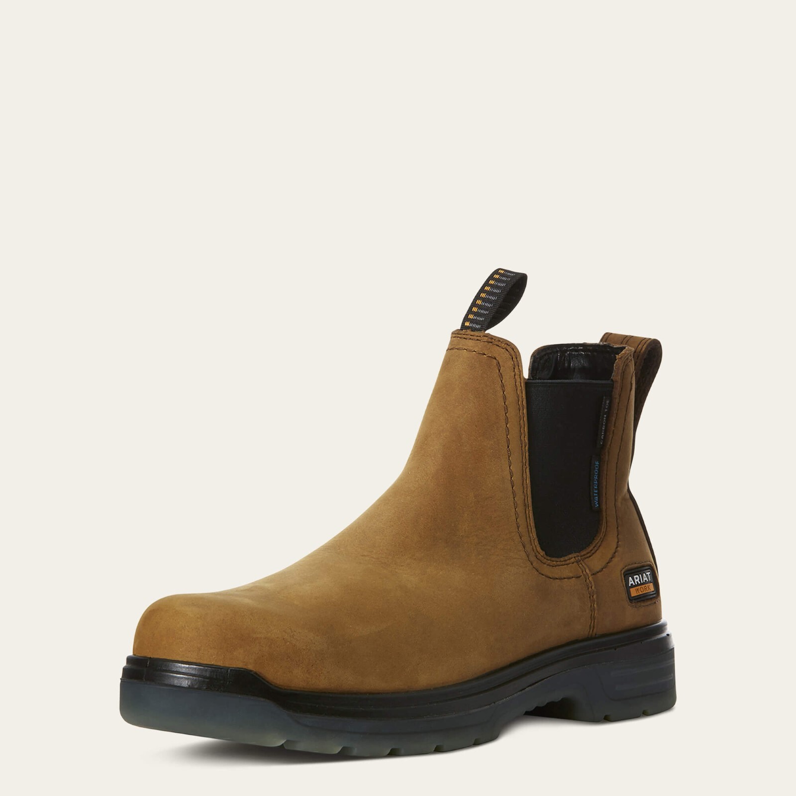 Ariat® Mens Turbo Chelsea H2O Composite Toe Work Boots 10032609 WIDTH D