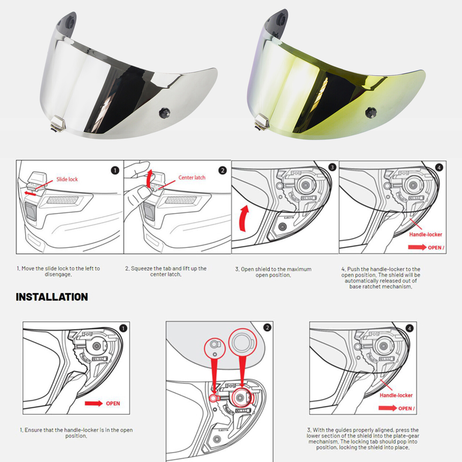 Motorcycle Visor Motorcycle Accessories E4M6
