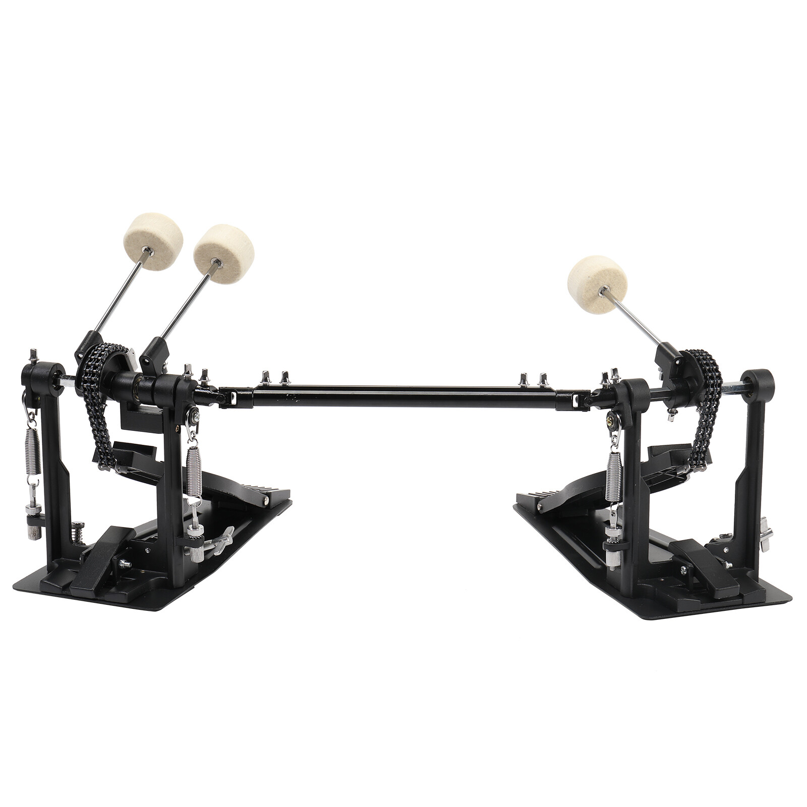 Double bass drum pedal adult drum black