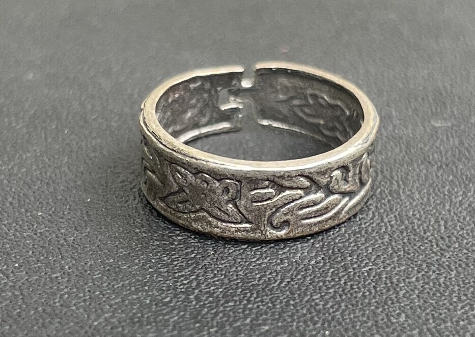 Butterfly Vines Toe Ring Genuine .925 Sterling Silver Adjustable in Gift Box