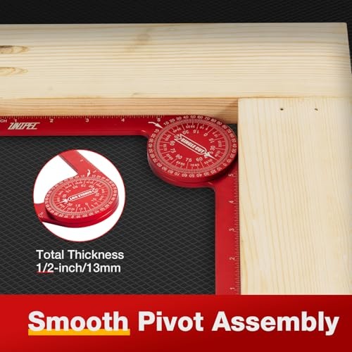 7.3" Aluminum Miter Saw Protractor, Rust-Proof Angle Finder with Precision