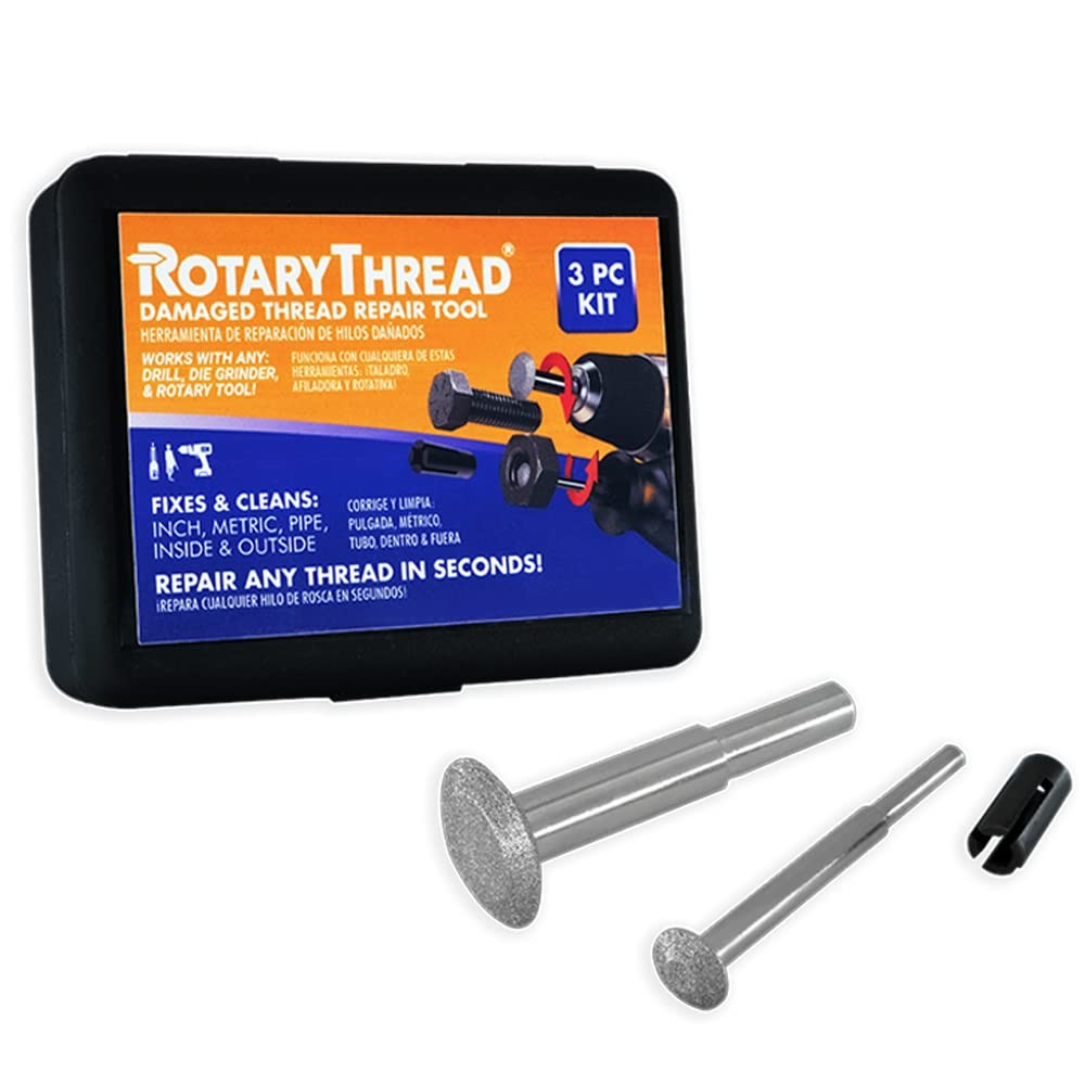 Rotary Thread Repair Kits - Faster & Easier to Chase, Starter Kit (3pc)