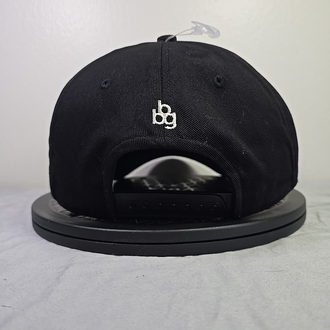 Cart Path Only Hat Black Balled Golf Snapback Hat One Size Authentic Cap