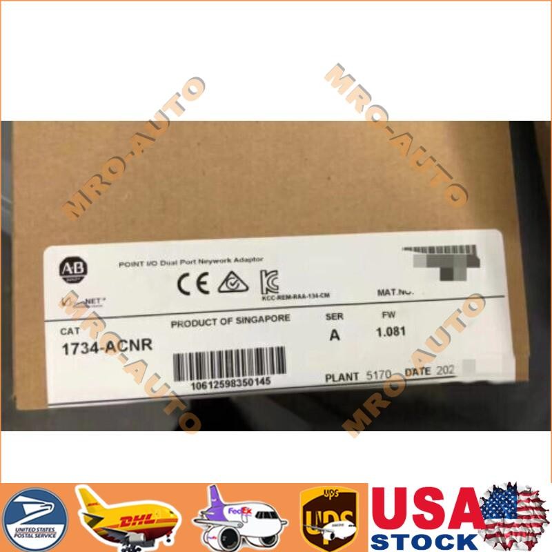 AB 1734-ACNR New Sealed Point I/O ControlNet Network Adapter US Free Tax