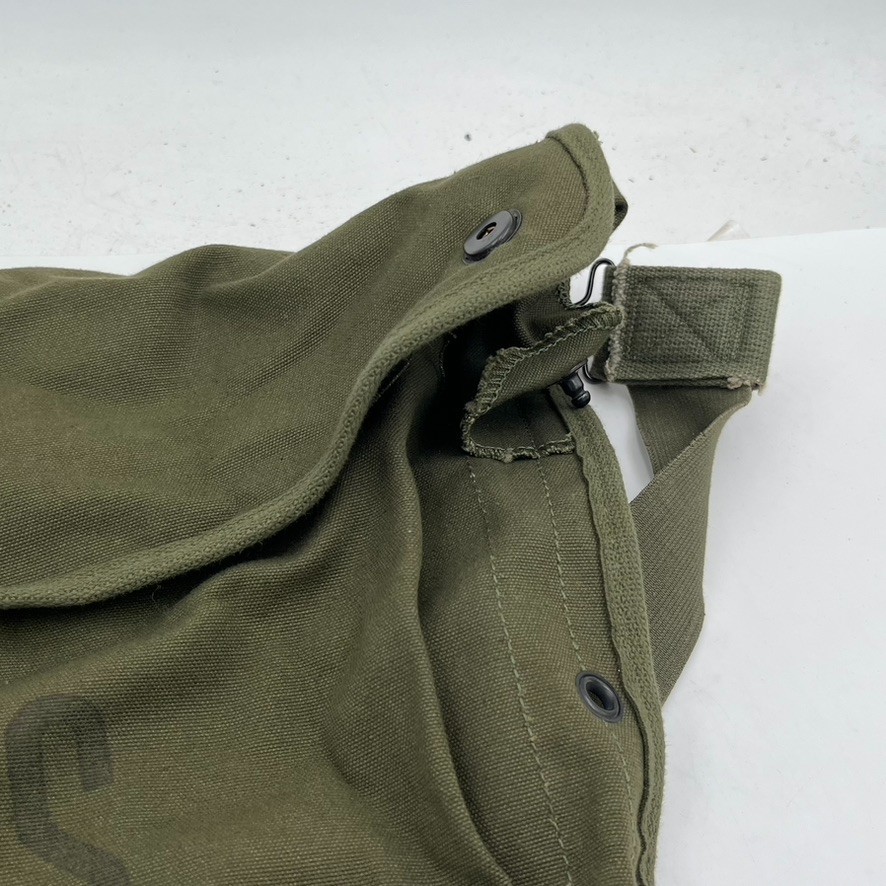 Vintage U.S. ARMY Map Dispatch? Field Bag Case Crossbody Strap Olive Green