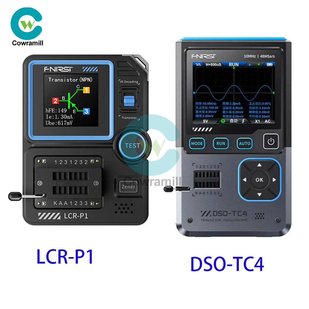 FNIRSI LCR-P1 Transistor Tester / DSO-TC4 Digital Oscilloscope Signal Generator