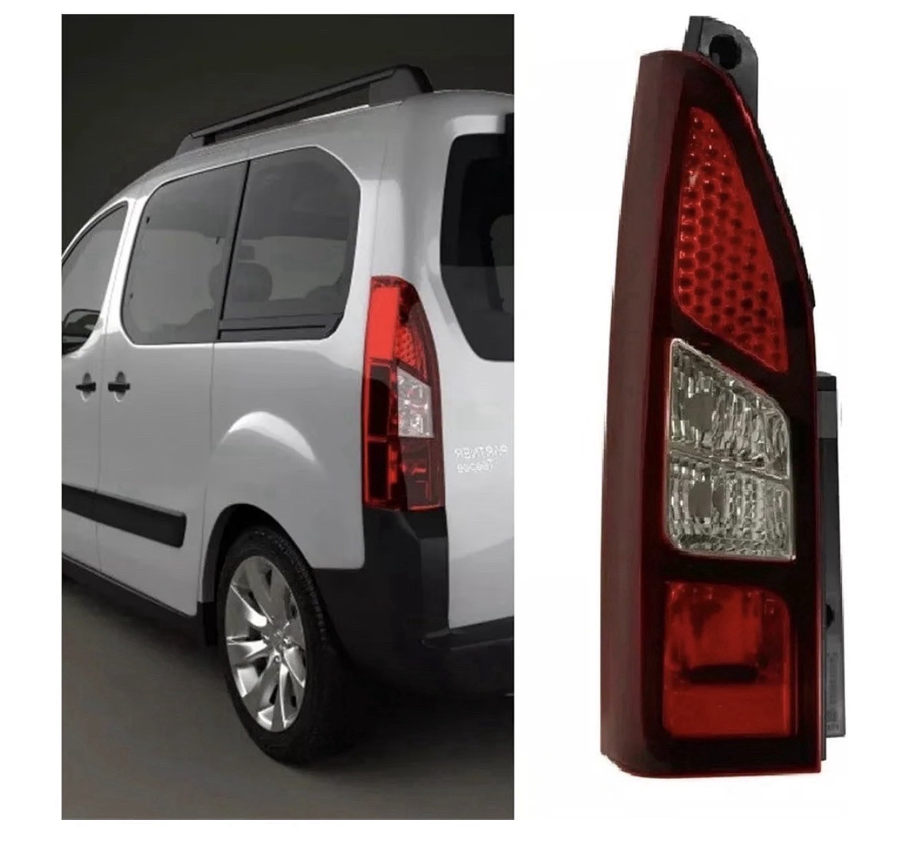 Left Rear Tail Light Side Lamp for Peugeot Partner Tepee Berlingo 2012 - 2019 #