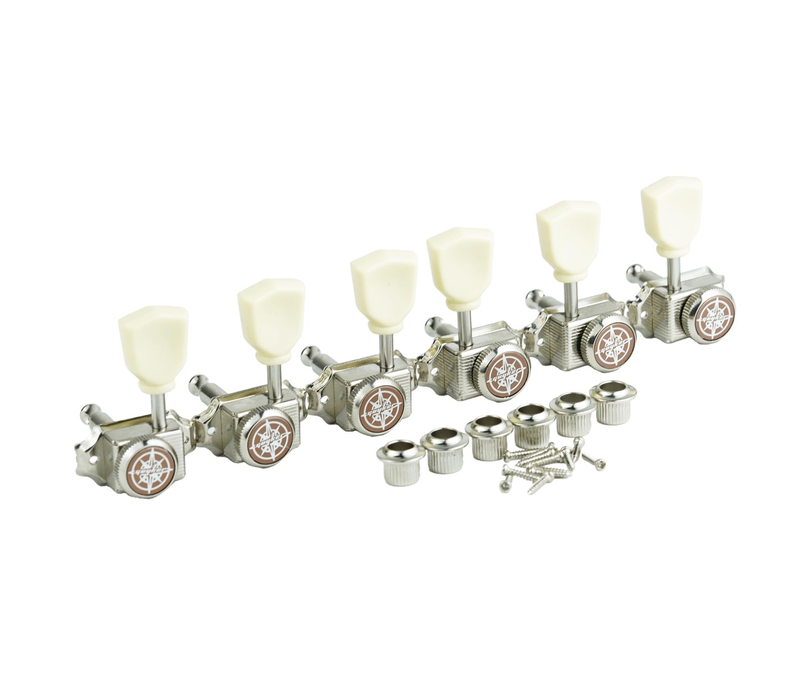 Guyker 3x3 Vintage Style Locking Guitar Machine Heads – 1:15 Ratio Lock St