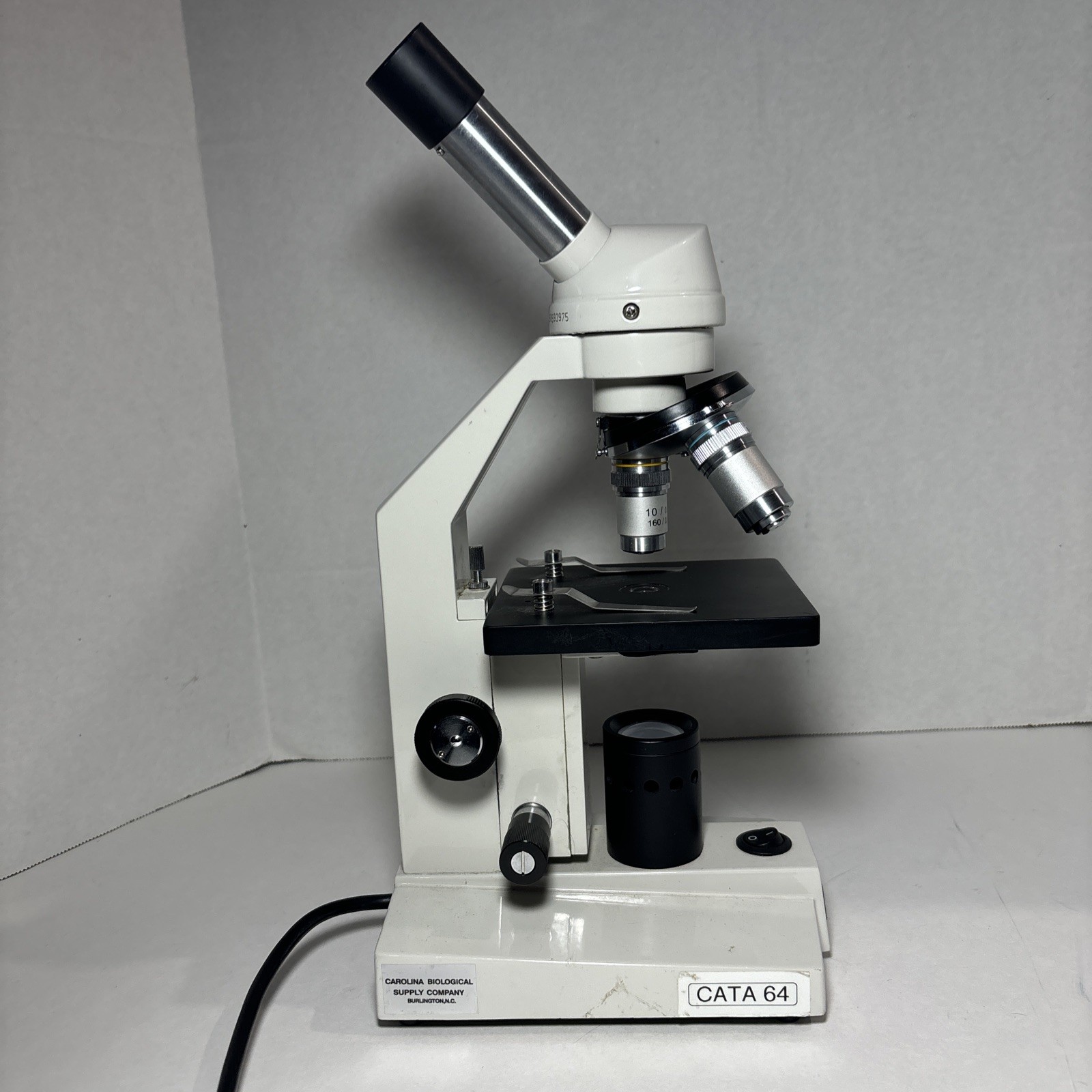 Wolfe Carolina Biology Supply Company Microscope Tested Powers On JL