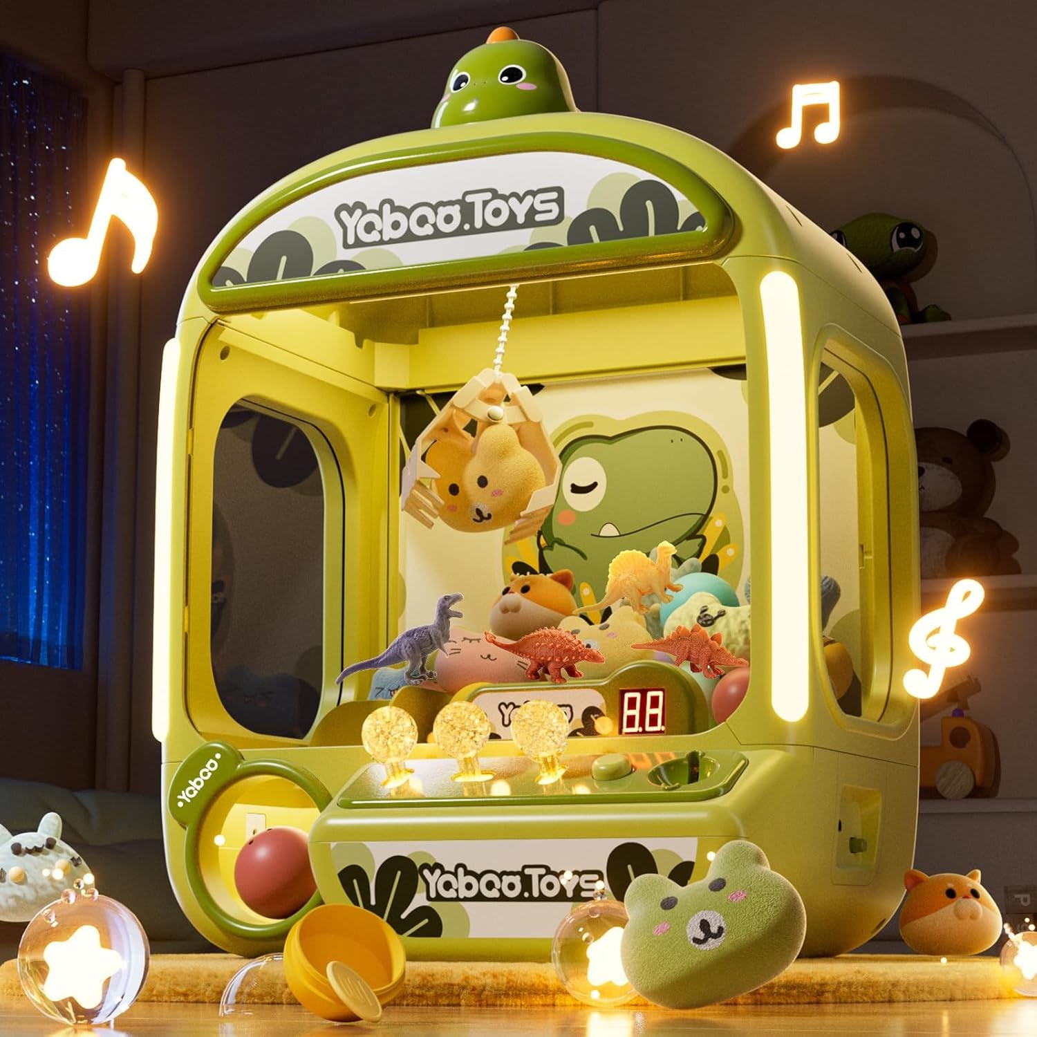 Claw Machine for Kids, Dinosaur Toy Large, Mini Arcade Machine...