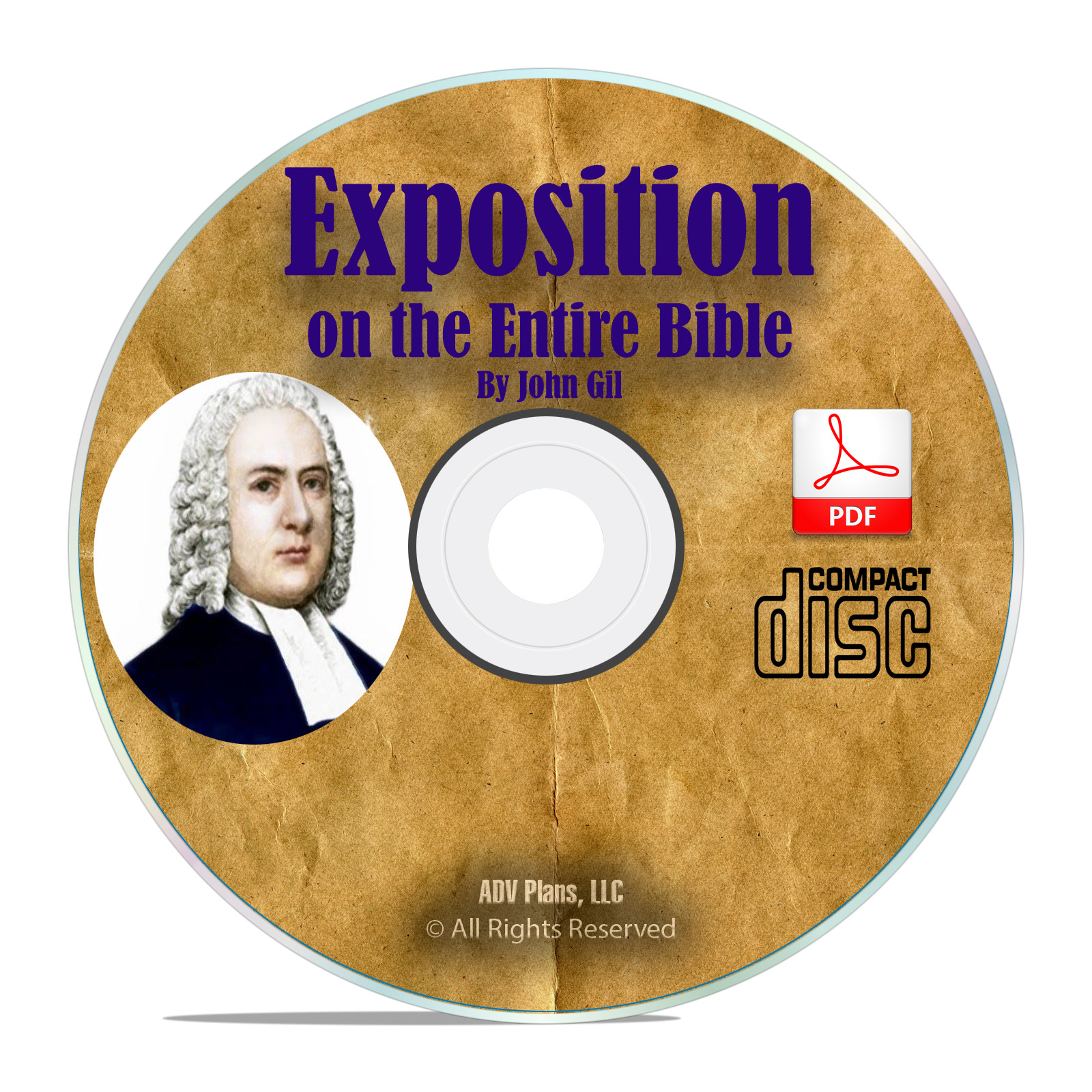 EXPOSITION ON ENTIRE BIBLE, JOHN GILL, Christian Study Commentary Book H24