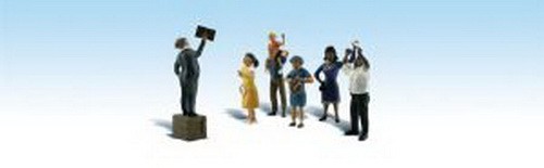 Woodland Scenics A1925 HO Scenic Accents Sermon on the Crate Figures (Set of 7)