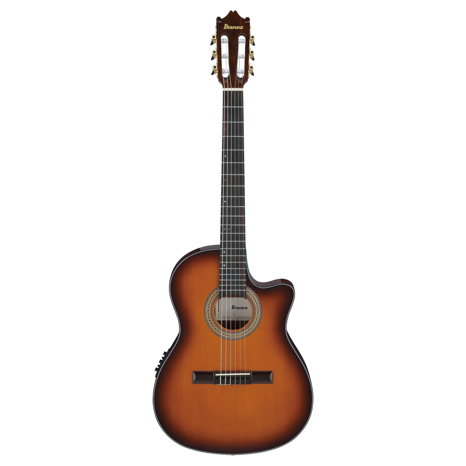 Ibanez GA35TCE A/E Nylon String Guitar - Violin Sunburst High Gloss