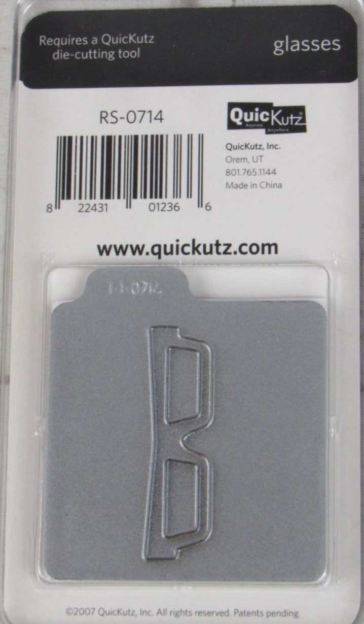 QuicKutz Glasses 2x2, 1 Cutting Die Set RS-0714