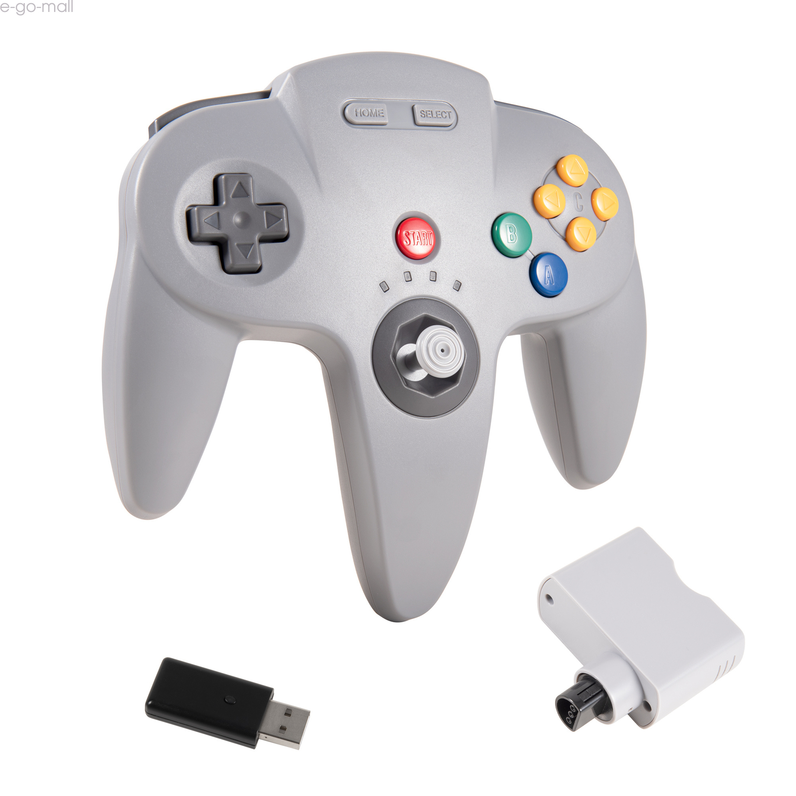 2.4G Wireless Switch Controller for Nintendo 64/Switch/PC Mac Window Rumble Pak