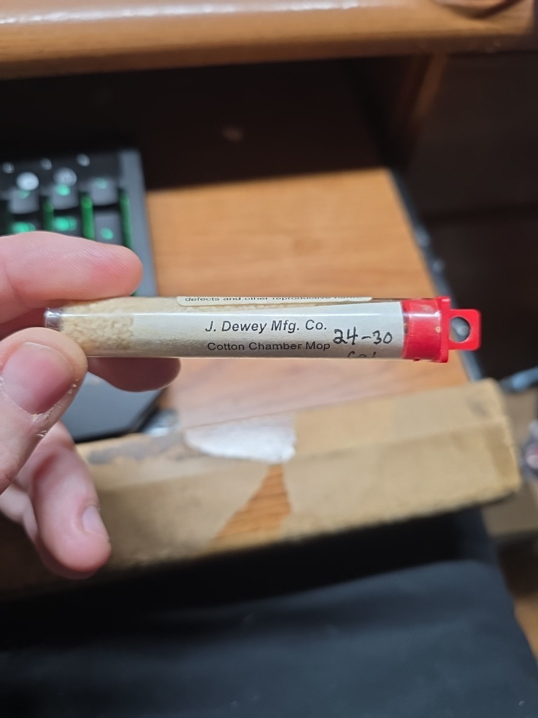 J. Dewey Rods .24-.30  Caliber Cotton Chamber Mop New