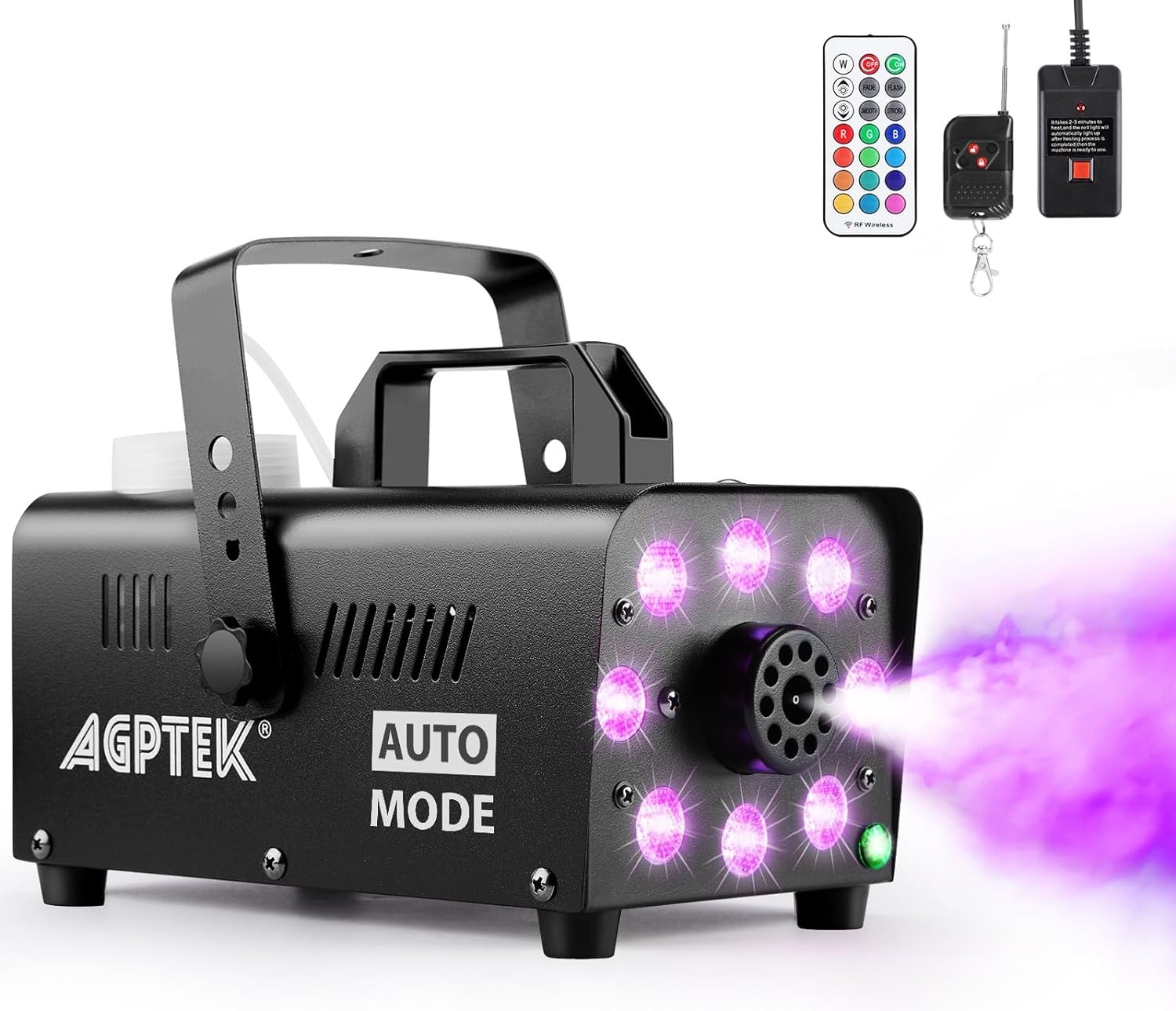 Smoke Machine with 13 Colorful LED Lights Effect, Auto Mode 2000CFM Fog