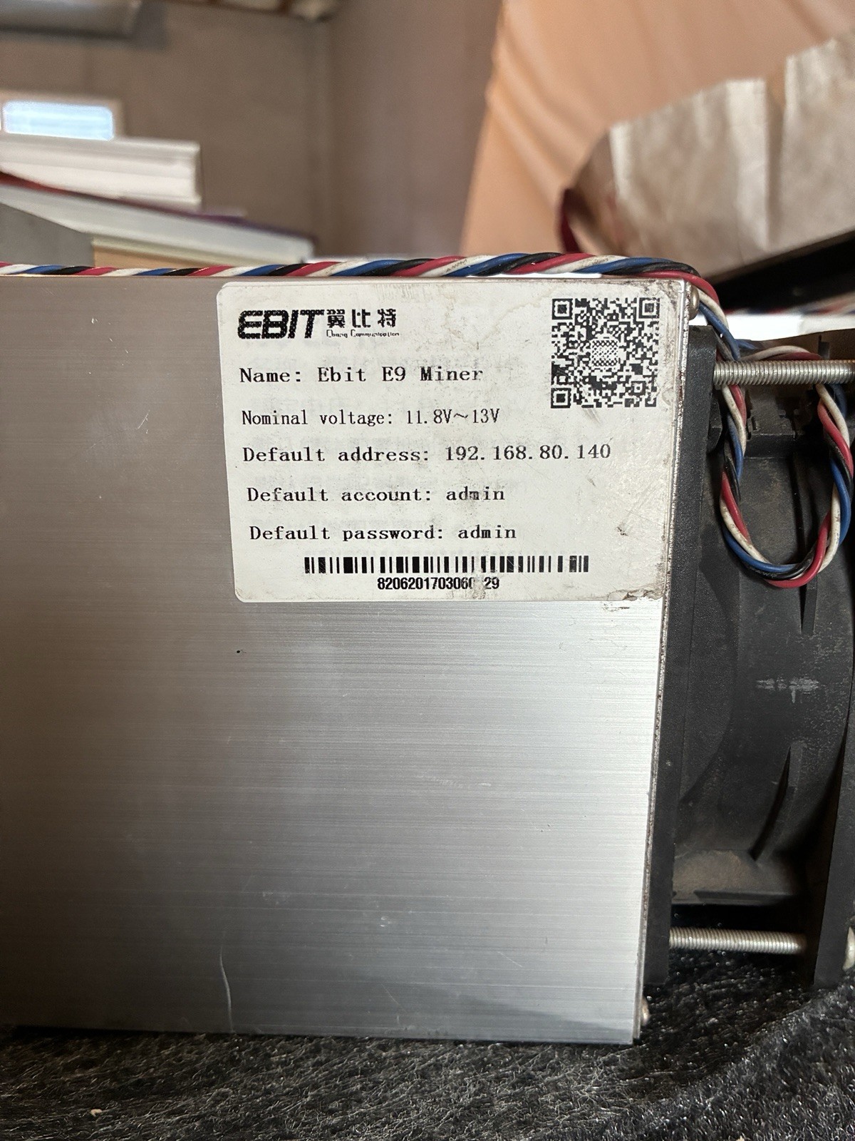 EBIT E9 miner, Crypto miner, bitcoin miner