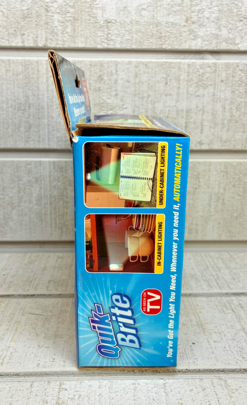 QUIK-BRITE Leds ~ Quick & Easy Just Peel & Stick ~ 10 LED Lights ~ OPEN BOX