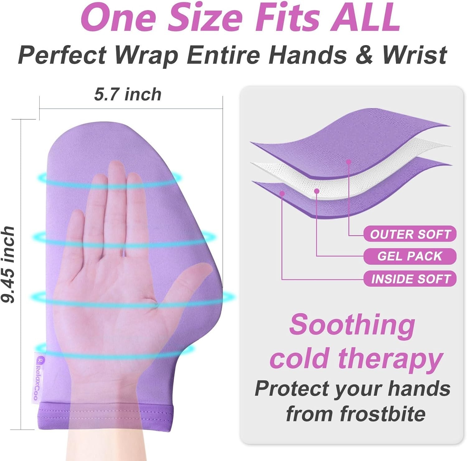 Cold Therapy Socks & Hand Ice Pack Gloves for Chemotherapy Small