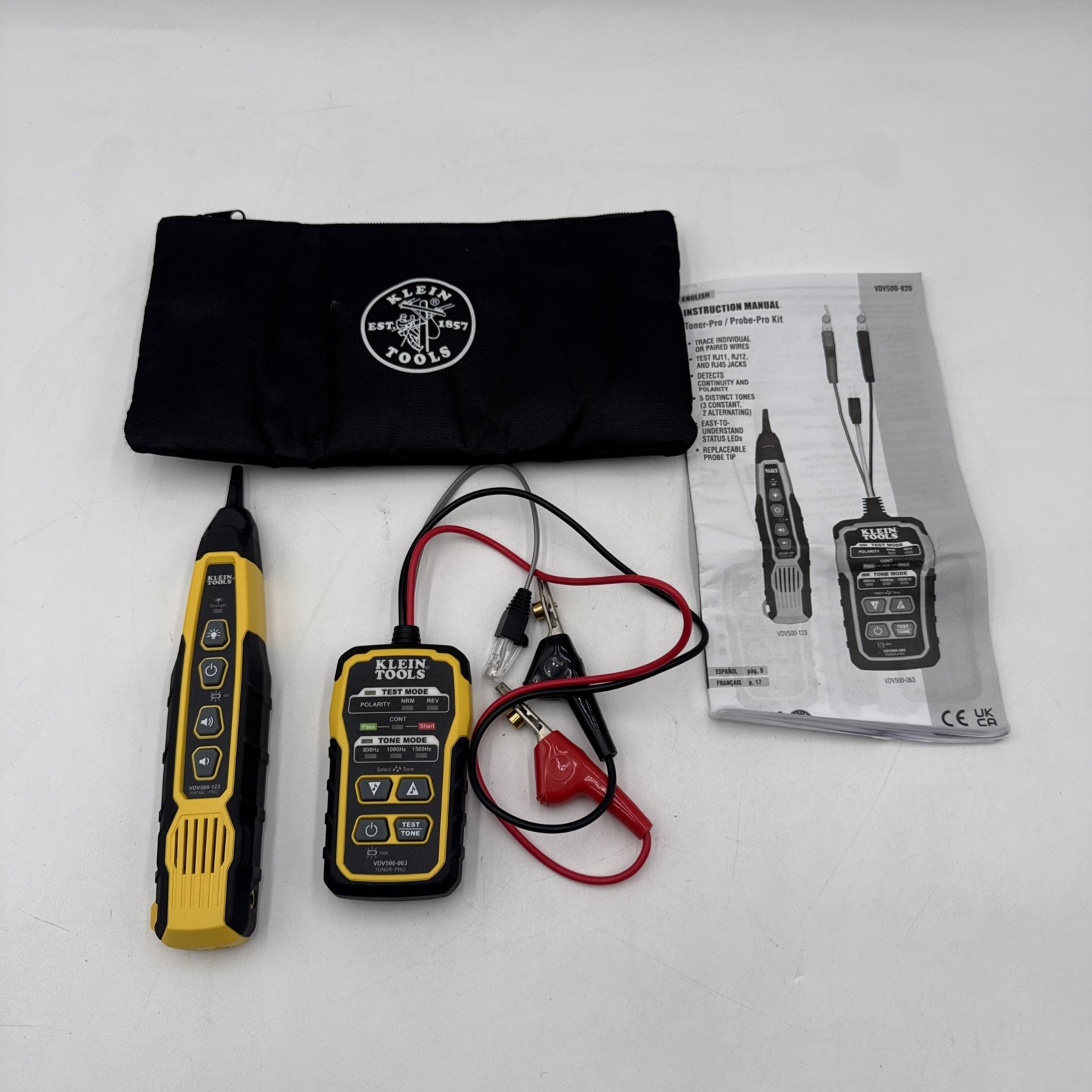 Klein Tools VDV500-820 Wire Tracer Tone Generator and Probe Kit