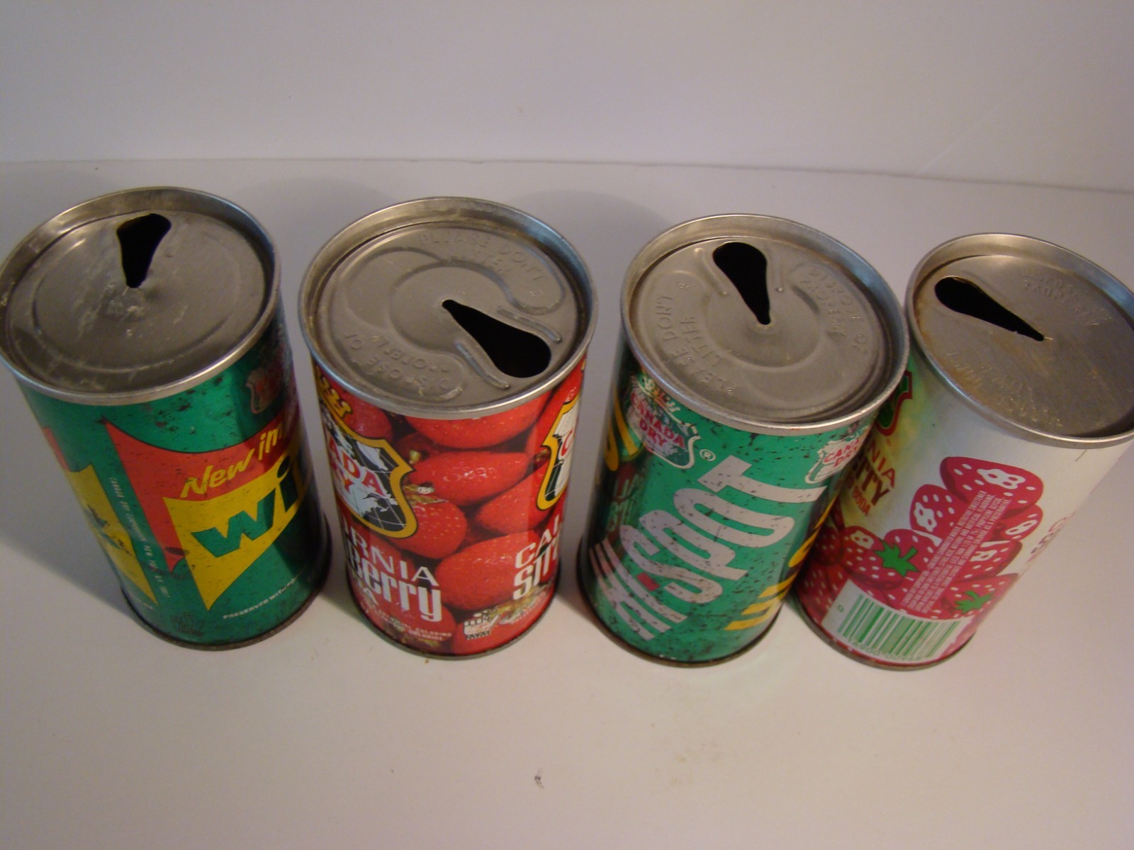 Canada Dry Cans Lot Of 4 Different