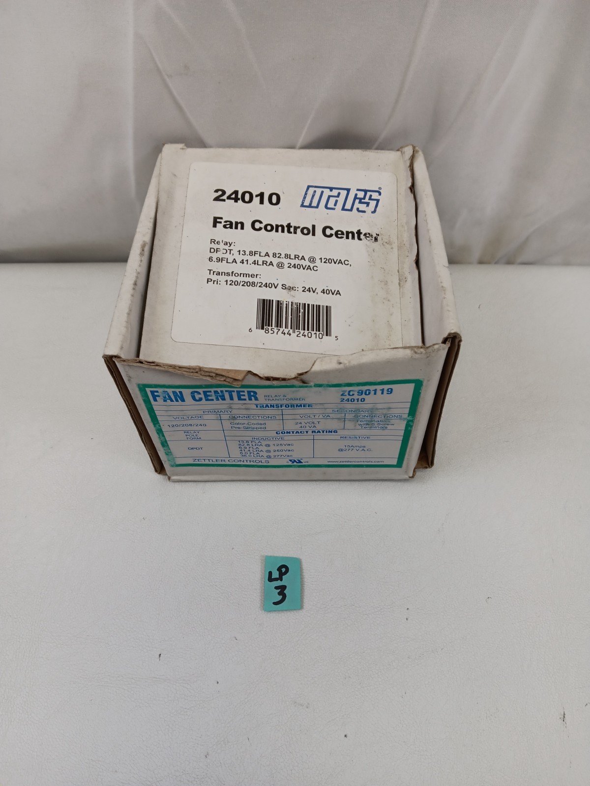 Mars 24010 Fan Control Center - Zettler ZC90119 Fan Center Relay & Transformer