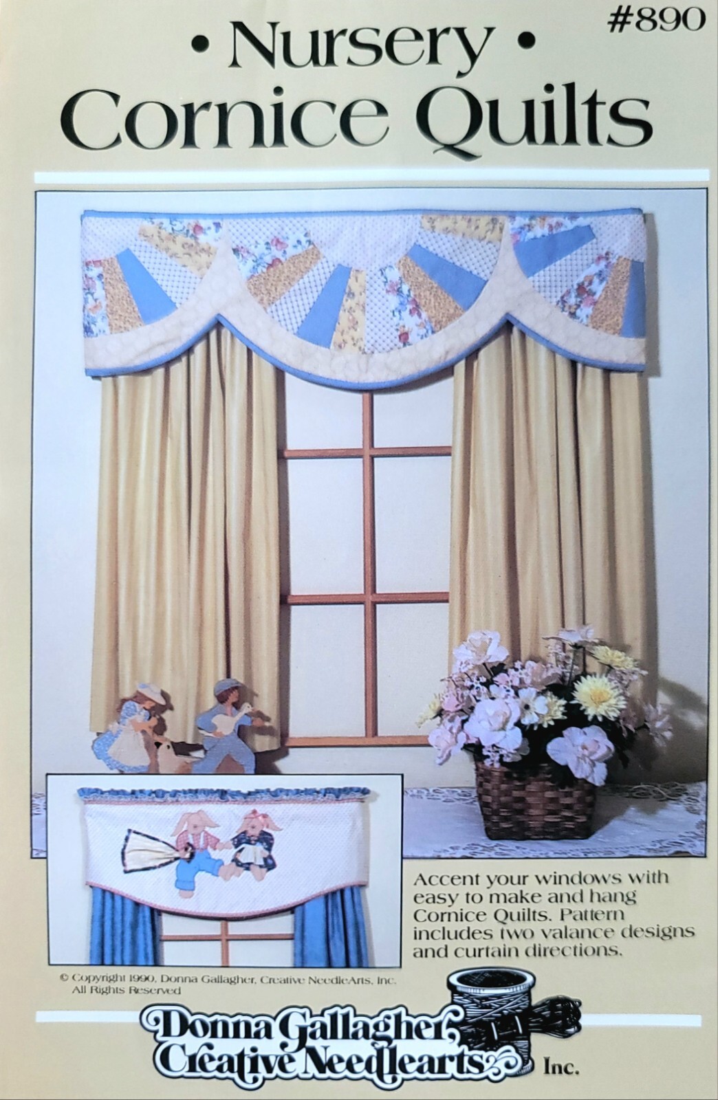 Pattern 890 Cornice Quilts Nursery Donna Gallagher Creative Needlearts New Uncut