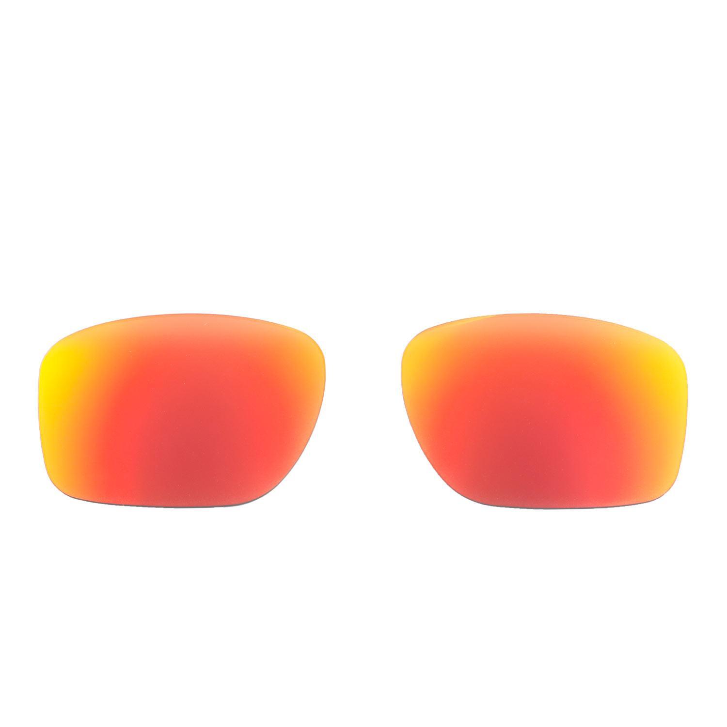 New Walleva Fire Red Polarized Replacement Lenses For Oakley Sliver Sunglasses