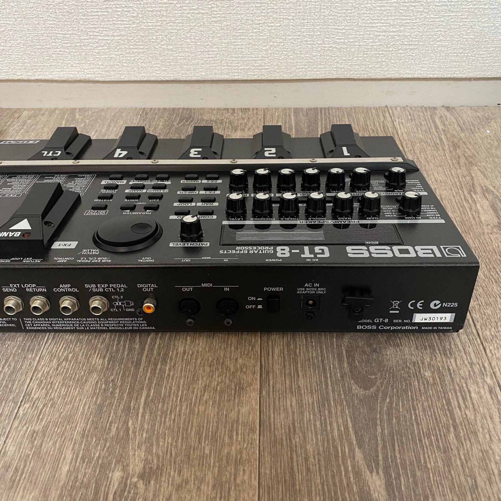 Boss GT-8 Guitar Effects Processor Multi Guitar Effect Pedal Used w/Adapter FmJP
