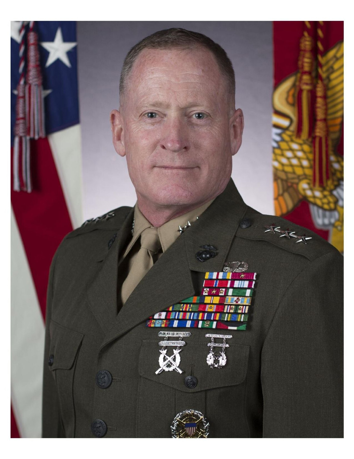 United States Marine General Edward D. Banta 8x10 Photo On 8.5" x 11"