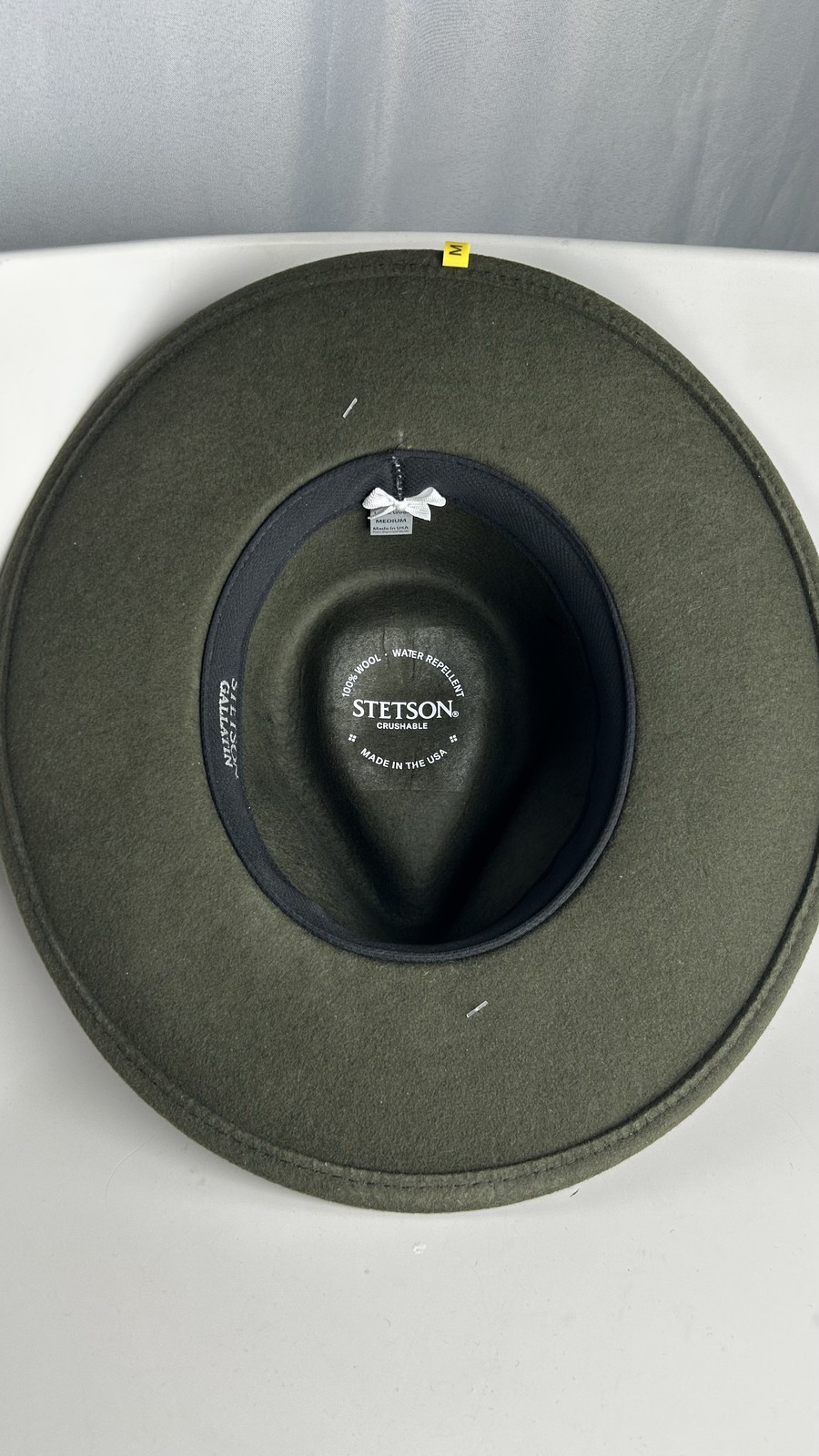 Stetson Mens Gallatin Crushable Wool Hat - Sage - M