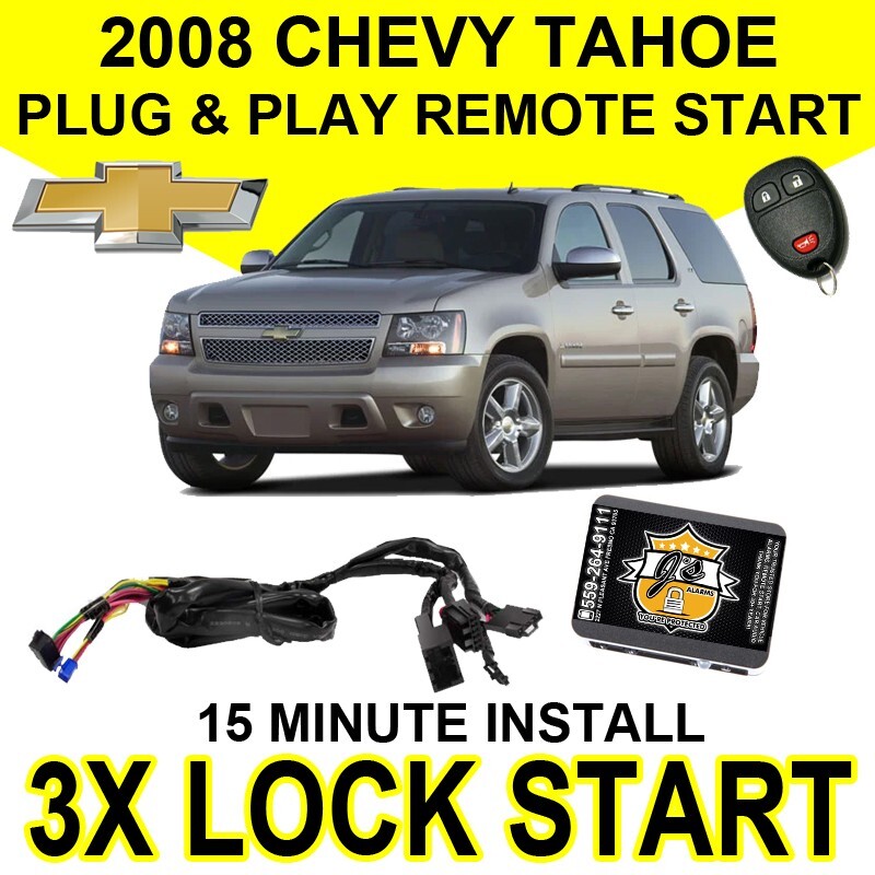 Js Alarms Plug & Play Remote Start System DIY 2008 Chevy Tahoe Chevrolet GM10