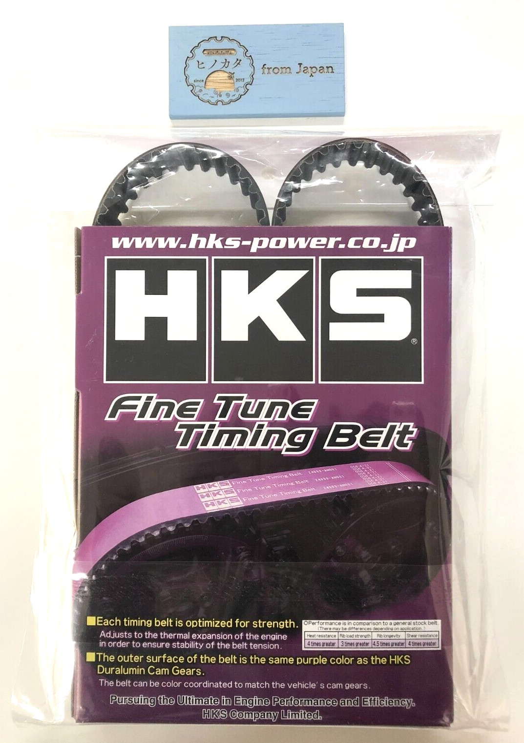 HKS FINE TUNE TIMING BELT For MITSUBISHI LANCER EVOLUTION 4G63 24999-AM001 Japan