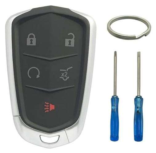 Smart Key Fob Shell Case Replacement Fits for Cadillac XT5 2017 5 Buttons b