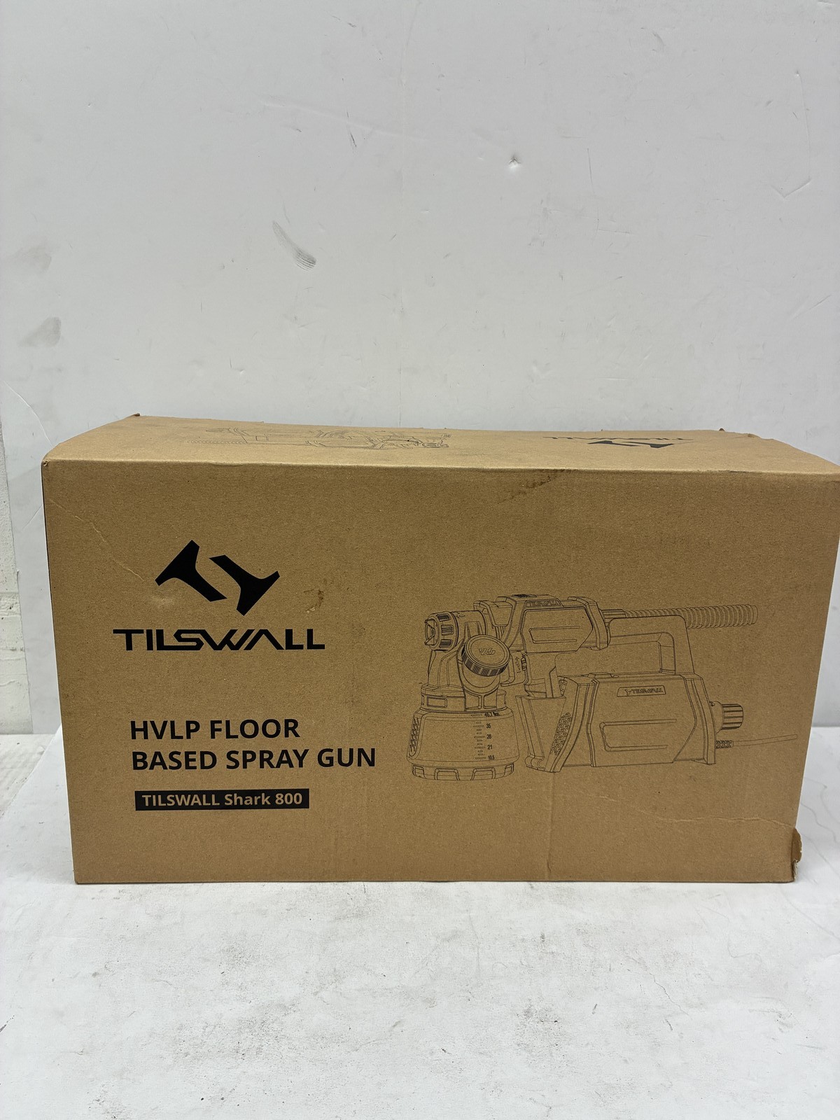 Tilswall Paint Sprayer, 800W HVLP 1200ML/Min Electric Spray Paint Gun with 2.5M