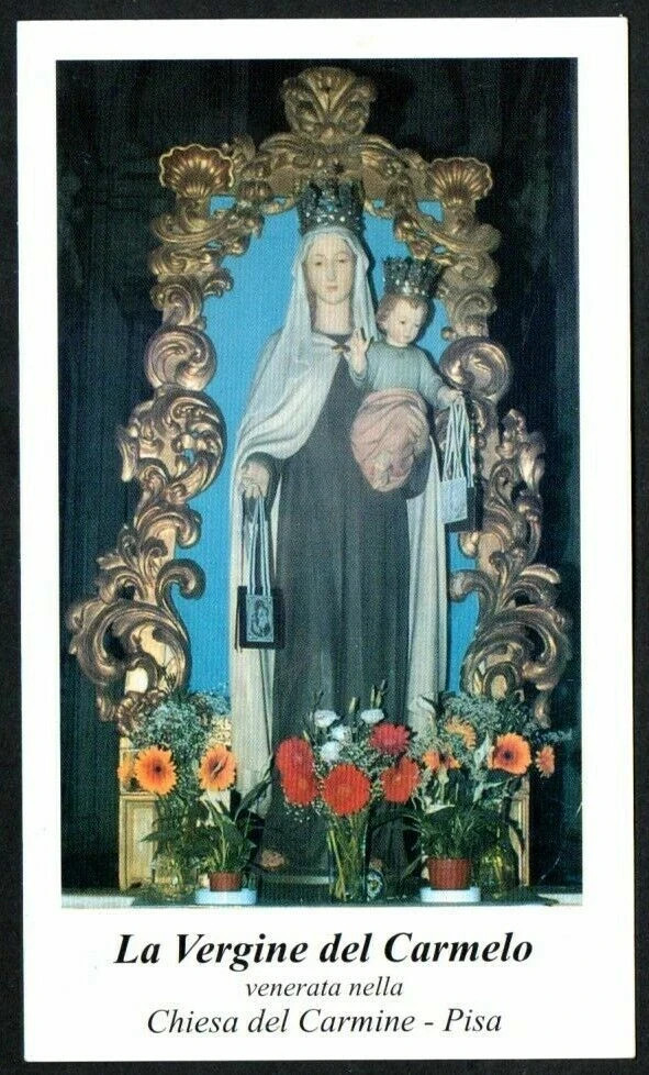 Holy card de la Virgin del Carmen santino image pieuses estampa