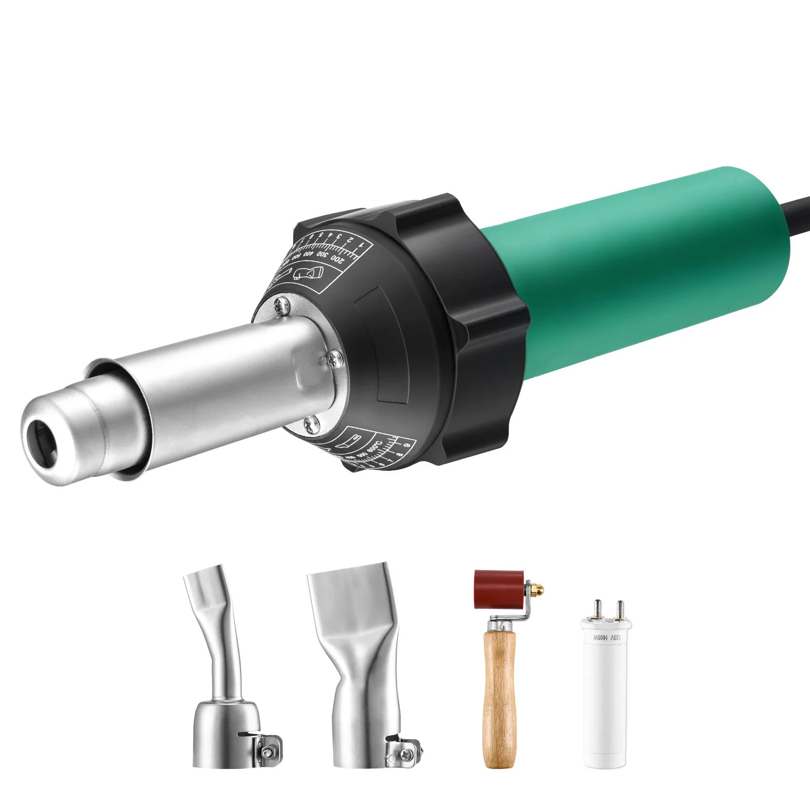 1600W Plastic Welding Gun Hot Air Plastic Welder Pistol PVC TPO Vinyl Heat Gun