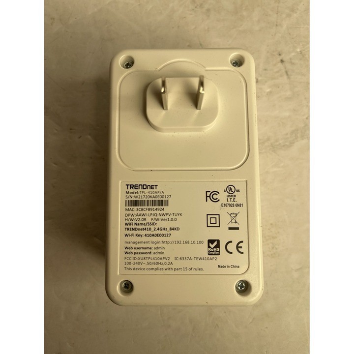 Trendnet Powerline TPL-410AP Wifi Access Point